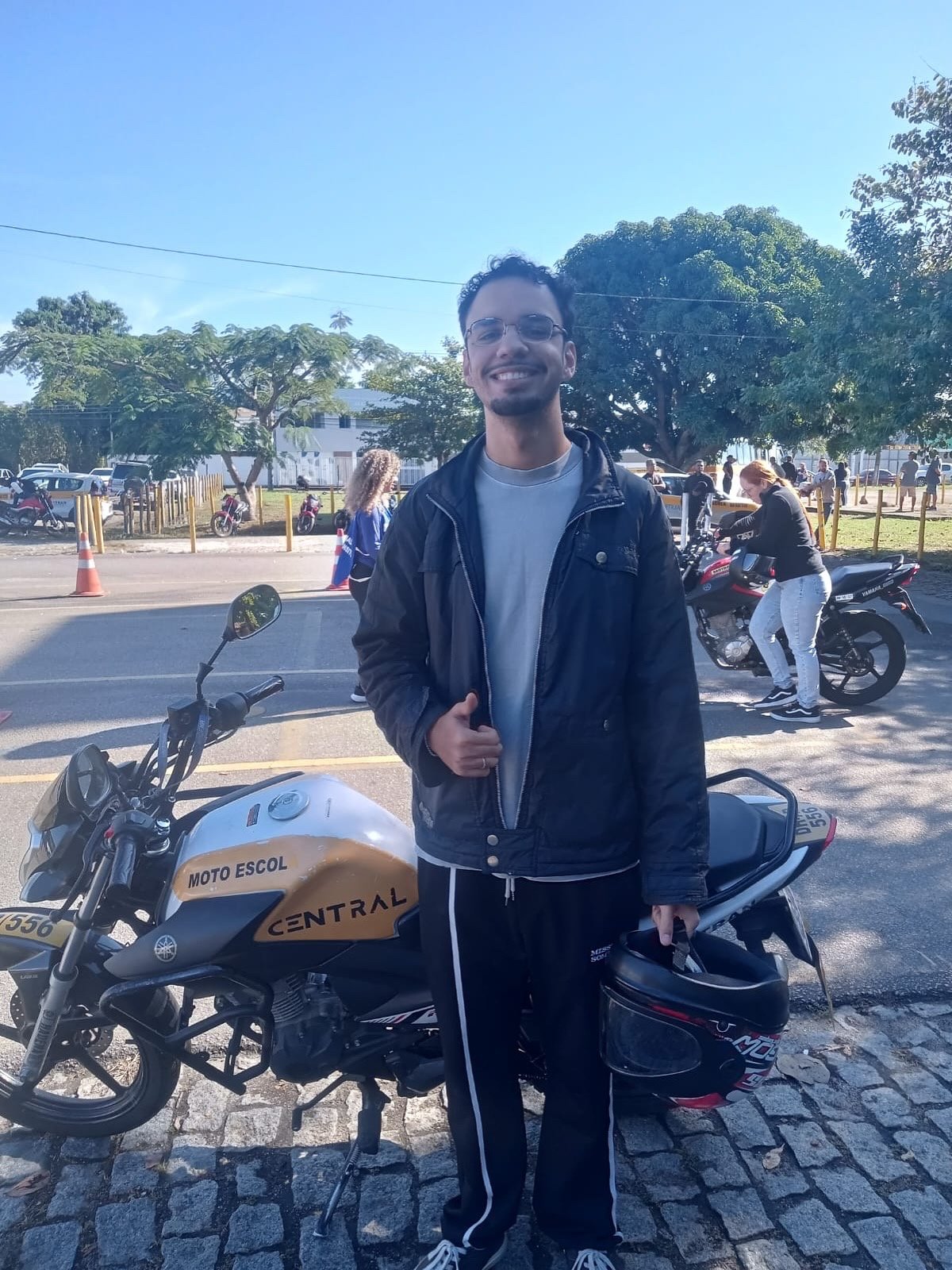 Aluno aprovado na categoria A - Moto