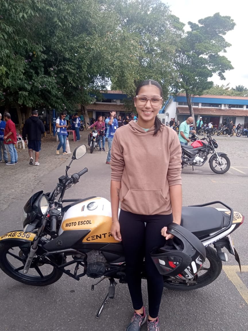 Aluno aprovado na categoria A - Moto