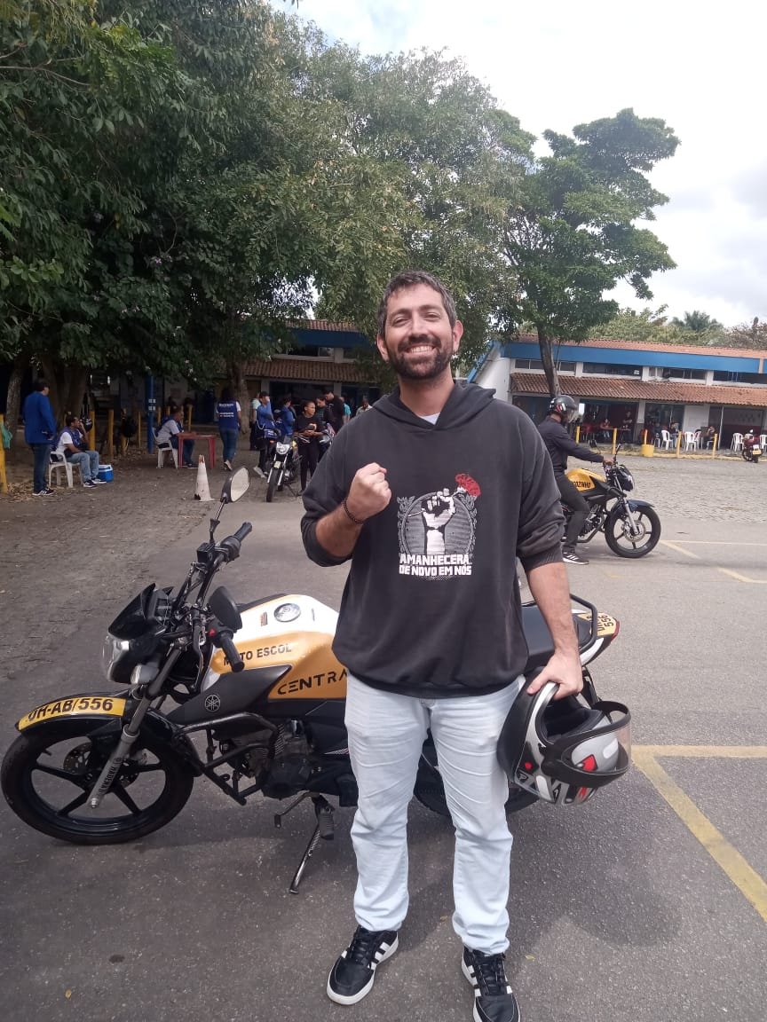 Aluno aprovado na categoria A - Moto