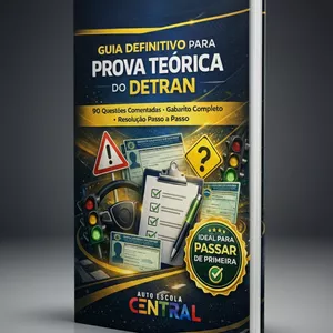 Capa do Guia Definitivo para Prova Teórica do DETRAN - Autoescola Central